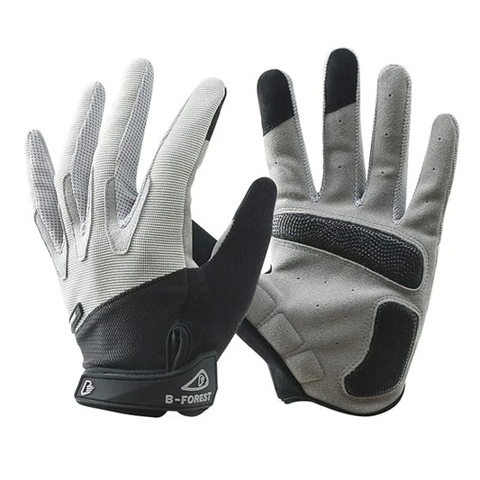 One Pair Gloves/Bike Gloves Full Finger Road Bicycle Gloves for Men and Women Anti-Slip Shock Gloves Peaceful Pleasures Health and Wellness Black L
