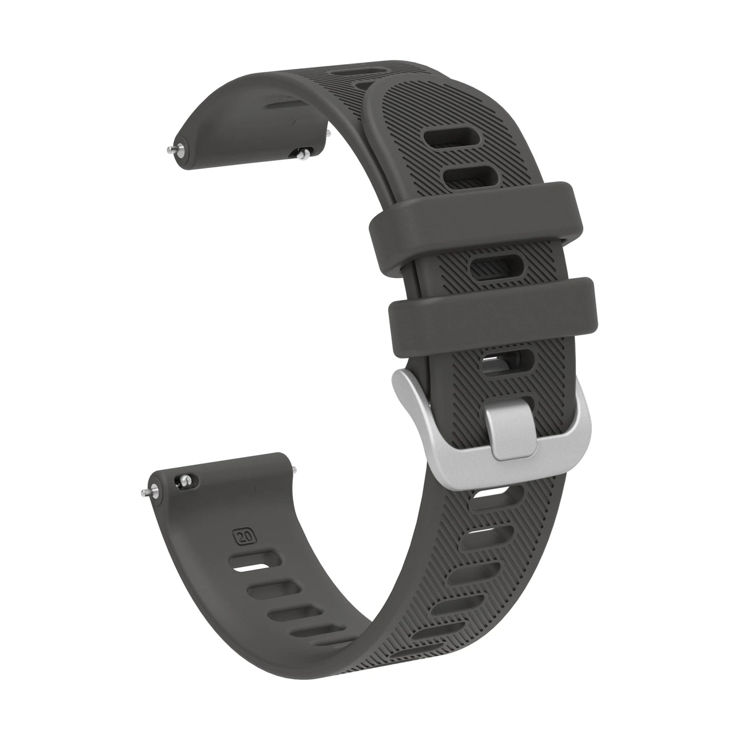 Silicone Strap For Garmin Forerunner 158 55 Replacement Watch Band + Protective Case Shell Peaceful Pleasures Health and Wellness Dark Grey Strap Forerunner 158 55