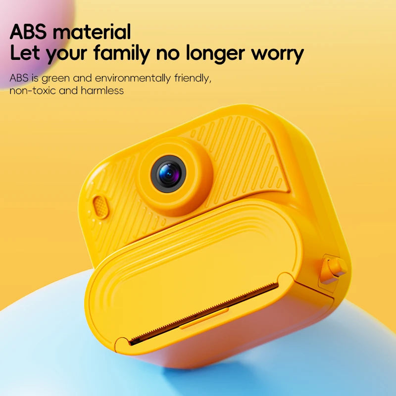 DIY Instant Print Camera 48MP Toddler Camera Instantanea 1080P HD Kids Camera Ages 3-12 Toy Cameras Christmas Gifts for Kids Peaceful Pleasures Health and Wellness