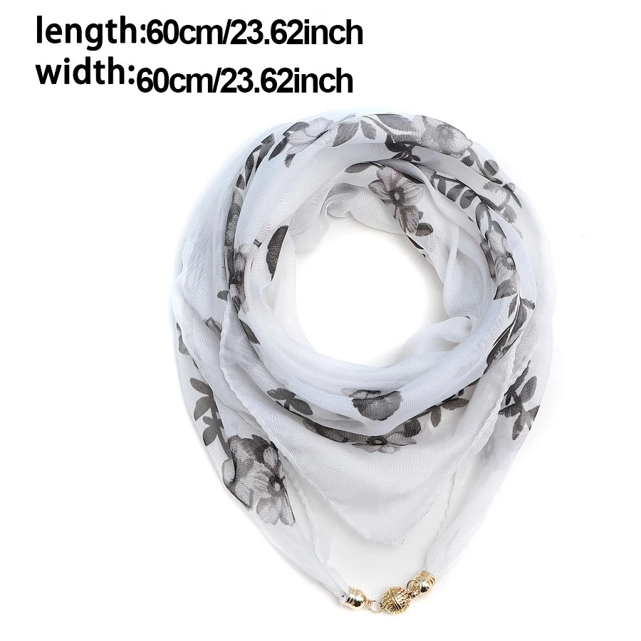Women's Lightweight Chiffon Satin Scarf – Hair Wrap & Neck Cover Chiffon Head Scarf Peaceful Pleasures Health and Wellness
