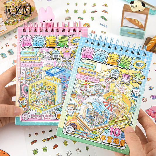 Chinoiserie Landscape Scene Sticker Book | DIY Mountain River DIY Scene Sticker Book Oasis Select