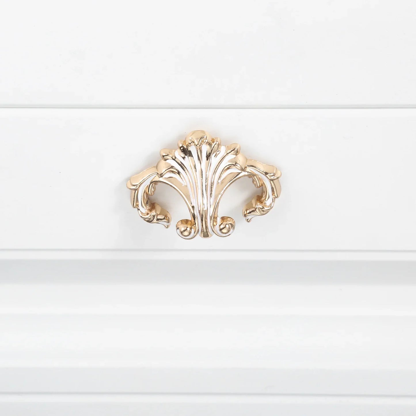 Antique White Gold Cabinet Knob – Zinc Alloy Single Hole Pull Handle