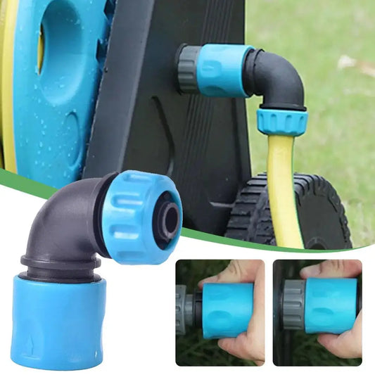 1/2" (12.5mm) ABS Garden Water Connector Soft Water Pipe Elbow Faucet Joint Garden Irrigation Hose Rapid Connection Adapter Tool Peaceful Pleasures Health and Wellness