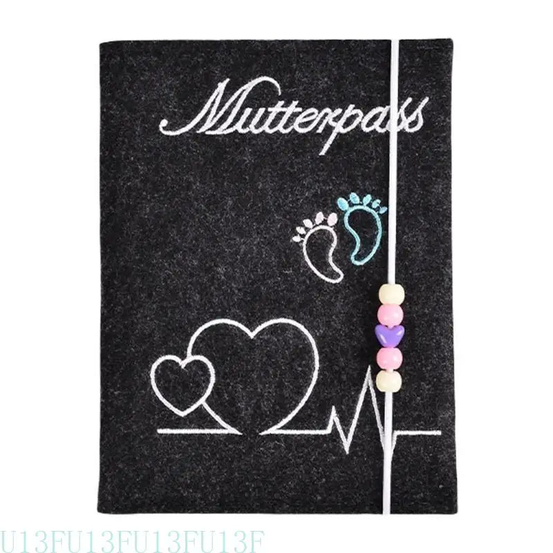 Felt Maternity Card Holder & Insurance Sleeve with Pocket