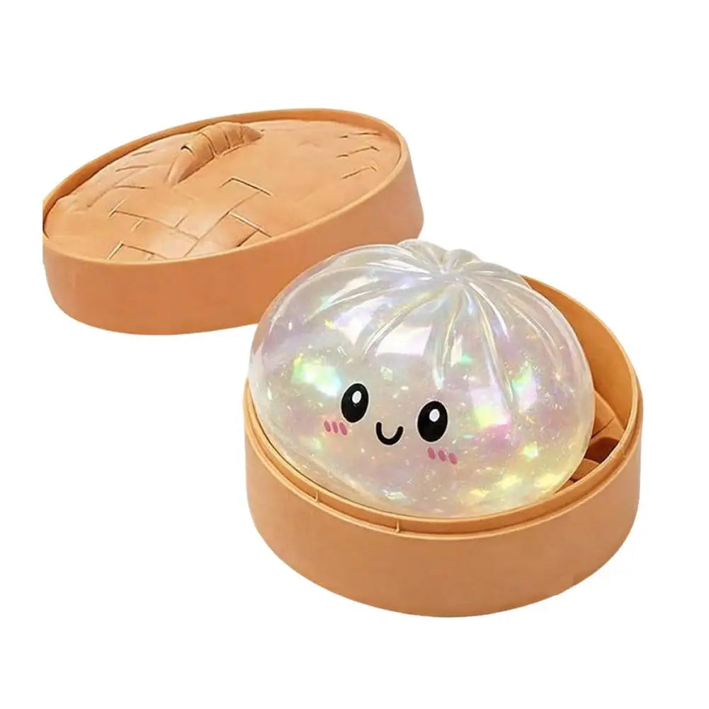 Dumpling Squishy Toy | Soft Steamed Bun Squeeze Fidget Toy