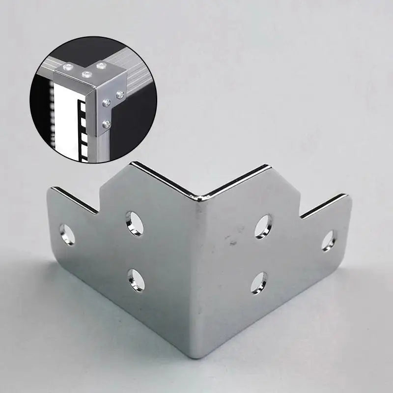 Flight Case L Brace Corner Protectors | 6-Hole Angle Brackets 4/8Pcs