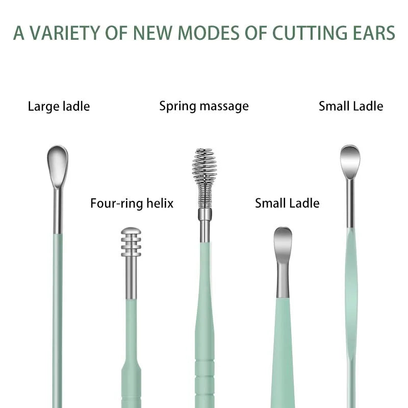 6-Piece Stainless Steel Ear Wax Removal Kit – Baby & Adult