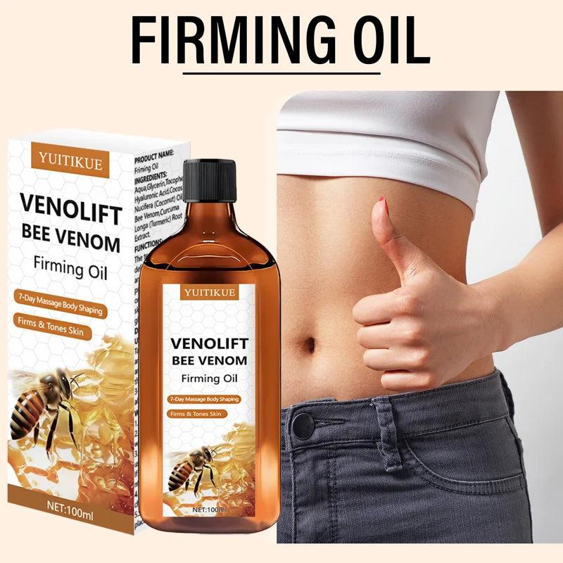 YUITIKUE Bee Venom Firming Oil 100ml – Slimming Body Oil Body Firming Oil Peaceful Pleasures Health and Wellness