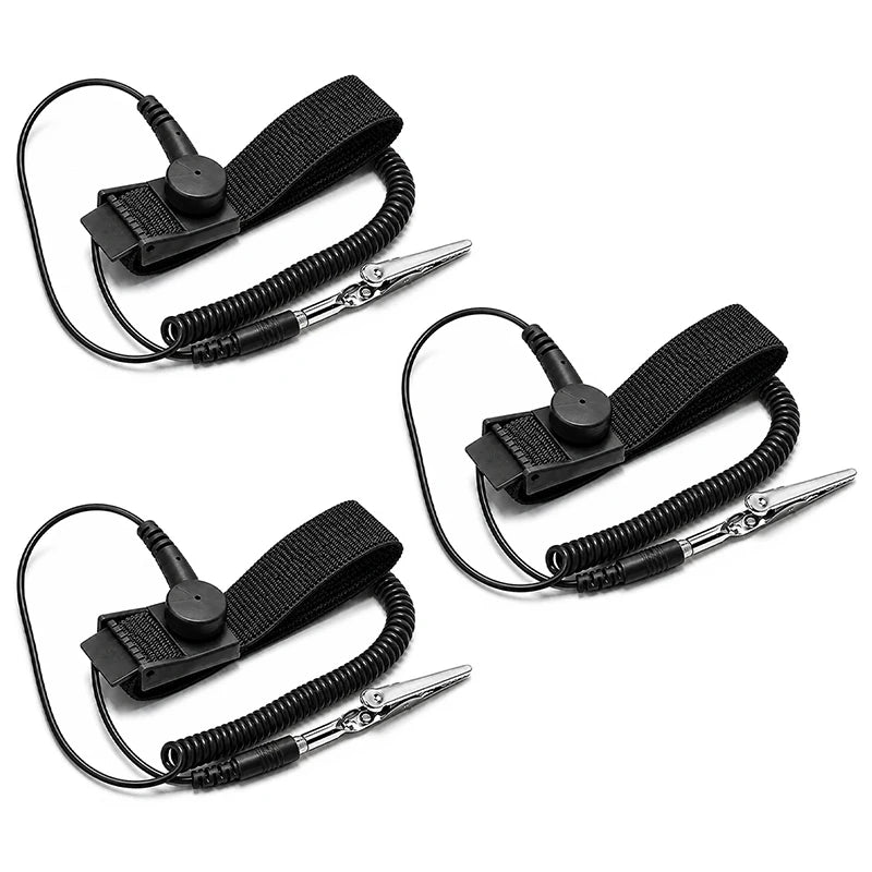 Anti-Static ESD Wrist Strap Grounding Band with Alligator Clip