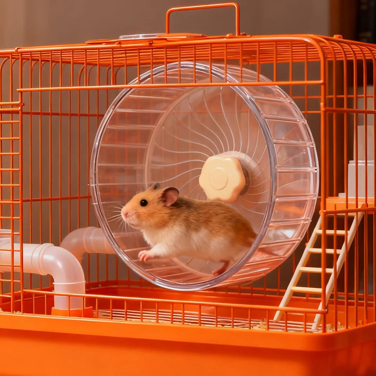 Silent Hamster Wheel – Quiet Double Bearing Small Pet Runner