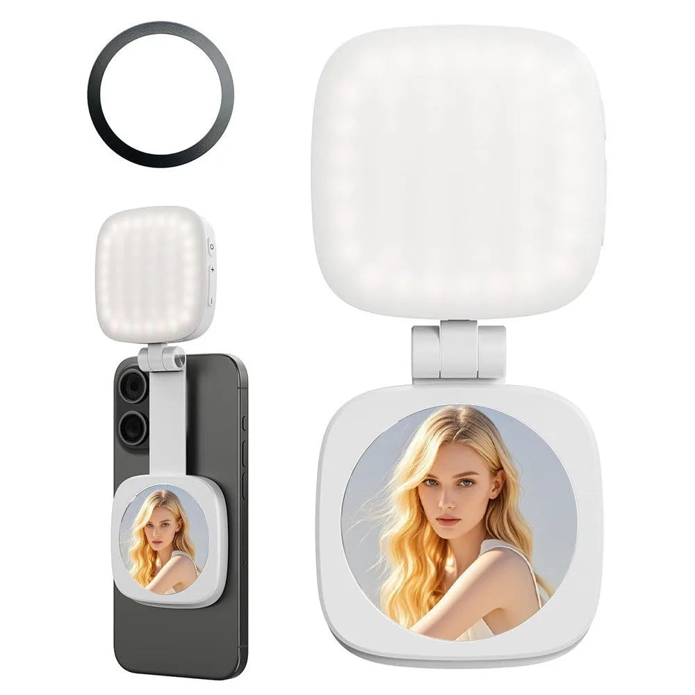 Magnetic Phone Fill Light & Beauty Mirror | SHINEKNOT LED Lamp