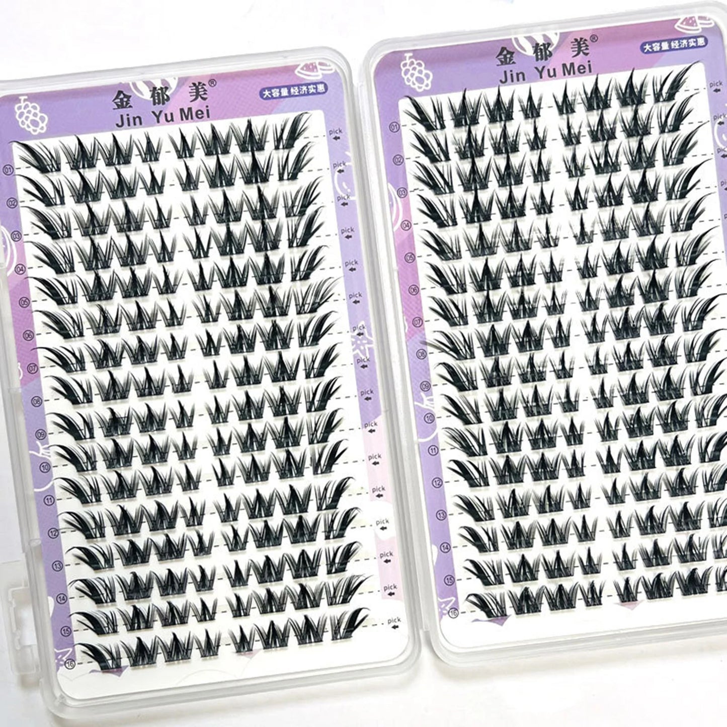 32 Rows Large Capacity Foxes Fake Eyelash Extension Fluffy Fairy False Eyelashes Segmentation Comic Lash Clusters For Daily Use Peaceful Pleasures Health and Wellness