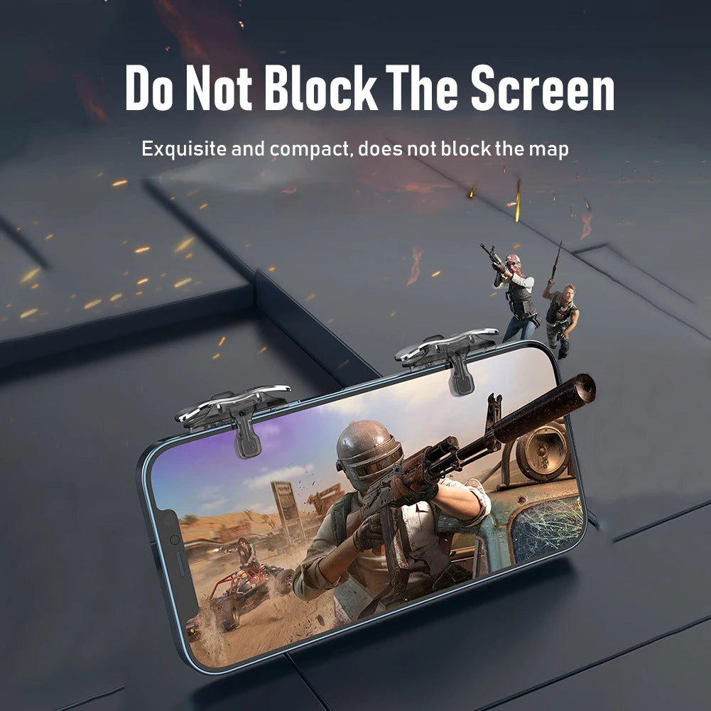 X8 Mobile Game Trigger For PUBG Phone Gaming 6 Finger Trigger Sensitive Shoot Phone Game Trigger L1 R1 Aim Keys Game Controller Peaceful Pleasures Health and Wellness