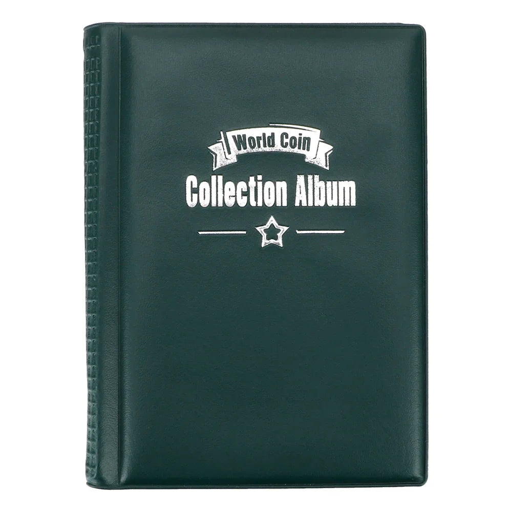 PU Leather Coin Collection Album – 60 & 120 Pocket Organizer