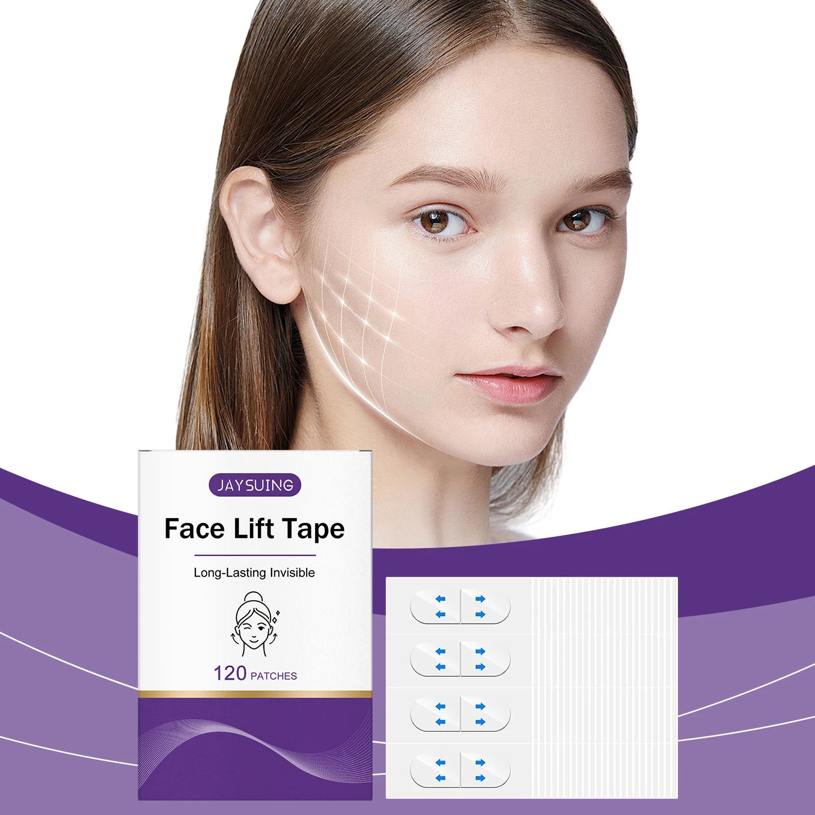 Invisible Firming Face Tape for Skin Tightening and Lifting Peaceful Pleasures Health and Wellness