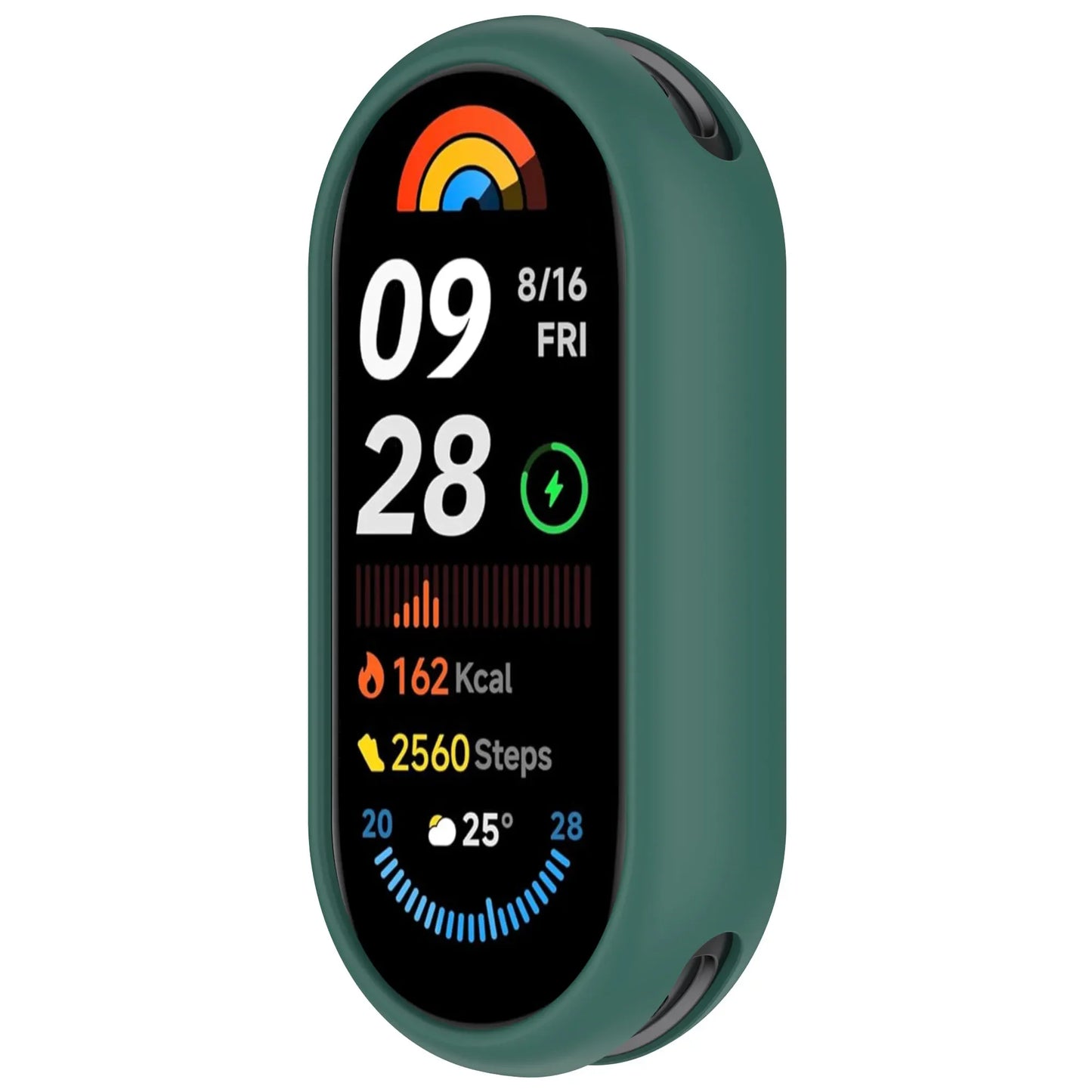Silicone Case for Xiaomi Mi Band 8/9/10 NFC Shockproof Cover Peaceful Pleasures Health and Wellness