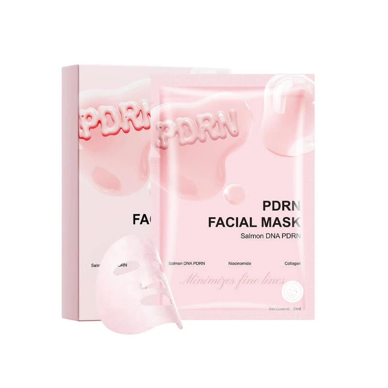 Salmon DNA PDRN Facial Mask Deep Hydrating Moisturizing Firming Collagen Nicotinamide Nourishing Korean Skin Care Face Mask Peaceful Pleasures Health and Wellness PDRN facial mask