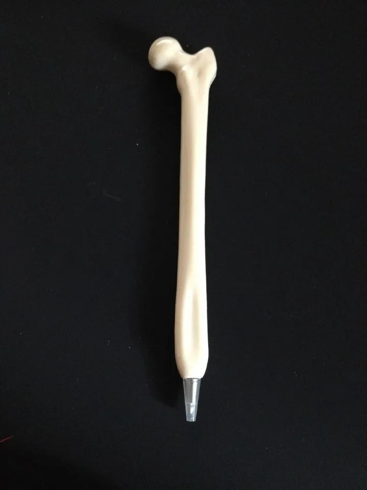 Bone Ballpoint Pen, Novelty Skeleton Ballpoint Pens, Beige Bone Shape Pens for School Office Halloween Birthday Party Peaceful Pleasures Health and Wellness black B