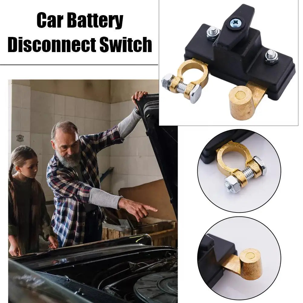 Car Battery power-off Switch Manual Automatic Circuit Breaker Anti-Power Off Leakage Protector Universal Auto Parts 6V/12V/24V Peaceful Pleasures Health and Wellness