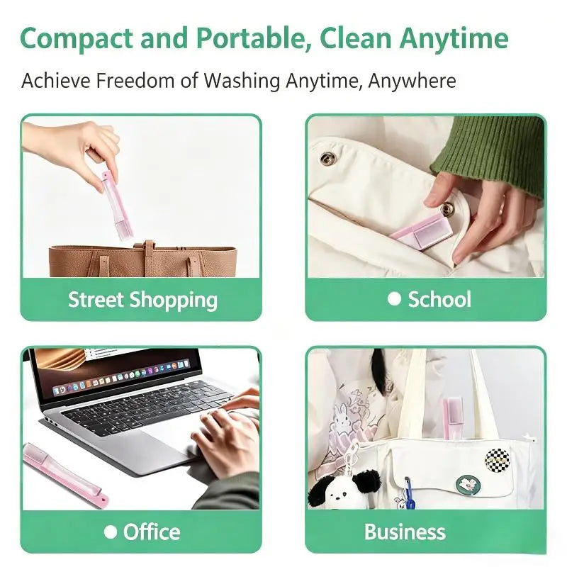 Folding Travel Toothbrush – Portable Mini, Soft Bristles Travel Toothbrush Peaceful Pleasures Health and Wellness