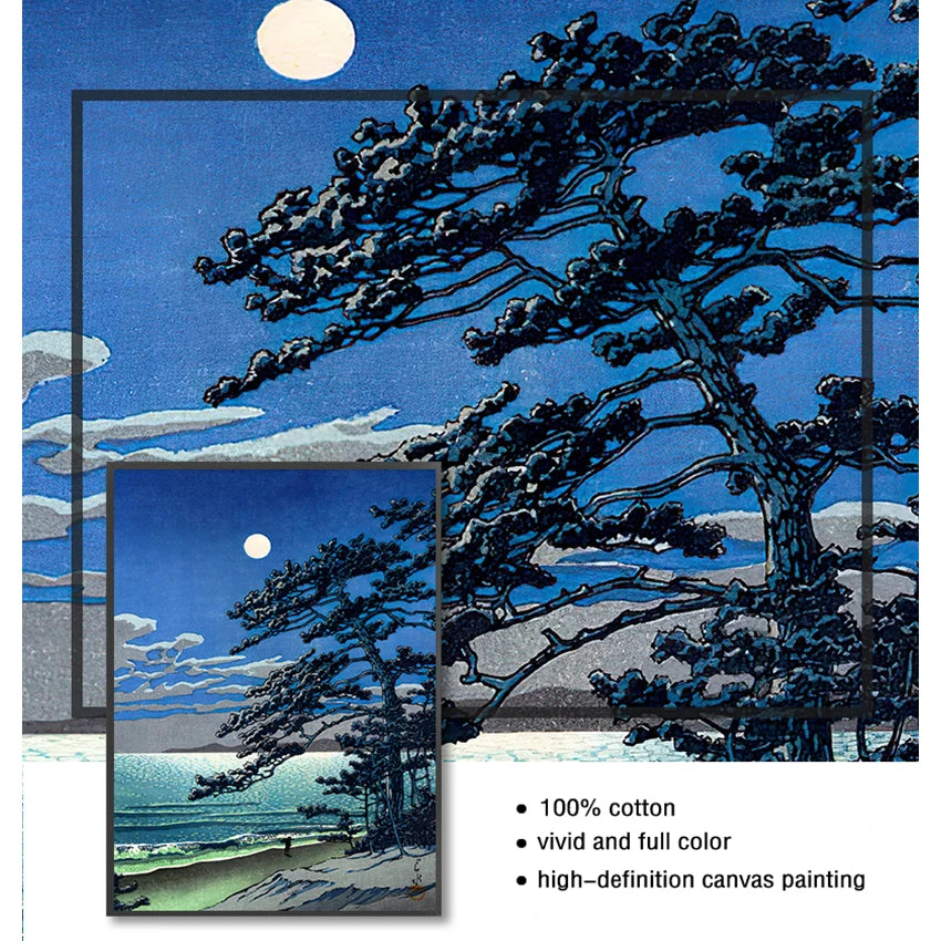 Japanese Wave Kanagawa Canvas Wall Art | Oriental Home Decor