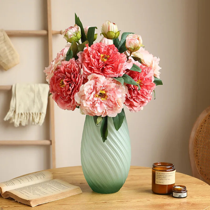 Large Silk Peony Artificial Flowers 16cm – Wedding & Home Decor