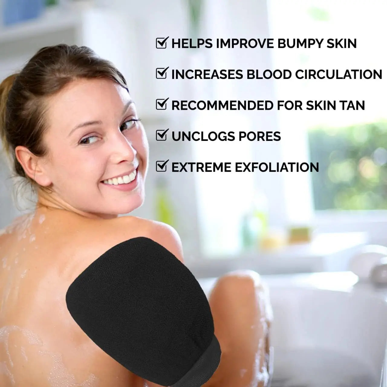 Exfoliating Shower Gloves Painless Remove Dead Skin Scrub Body Korean Massage Mitt For Shower Spa Massage Body Scrub Peaceful Pleasures Health and Wellness