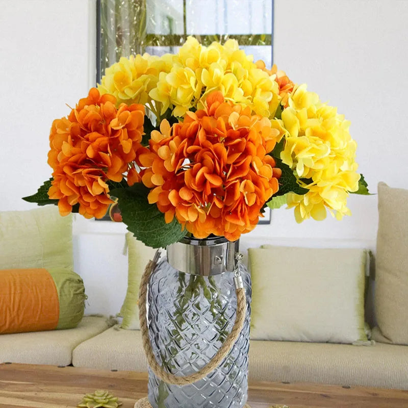 Silk Hydrangea Artificial Flowers | Wedding Bridal Bouquet Decor