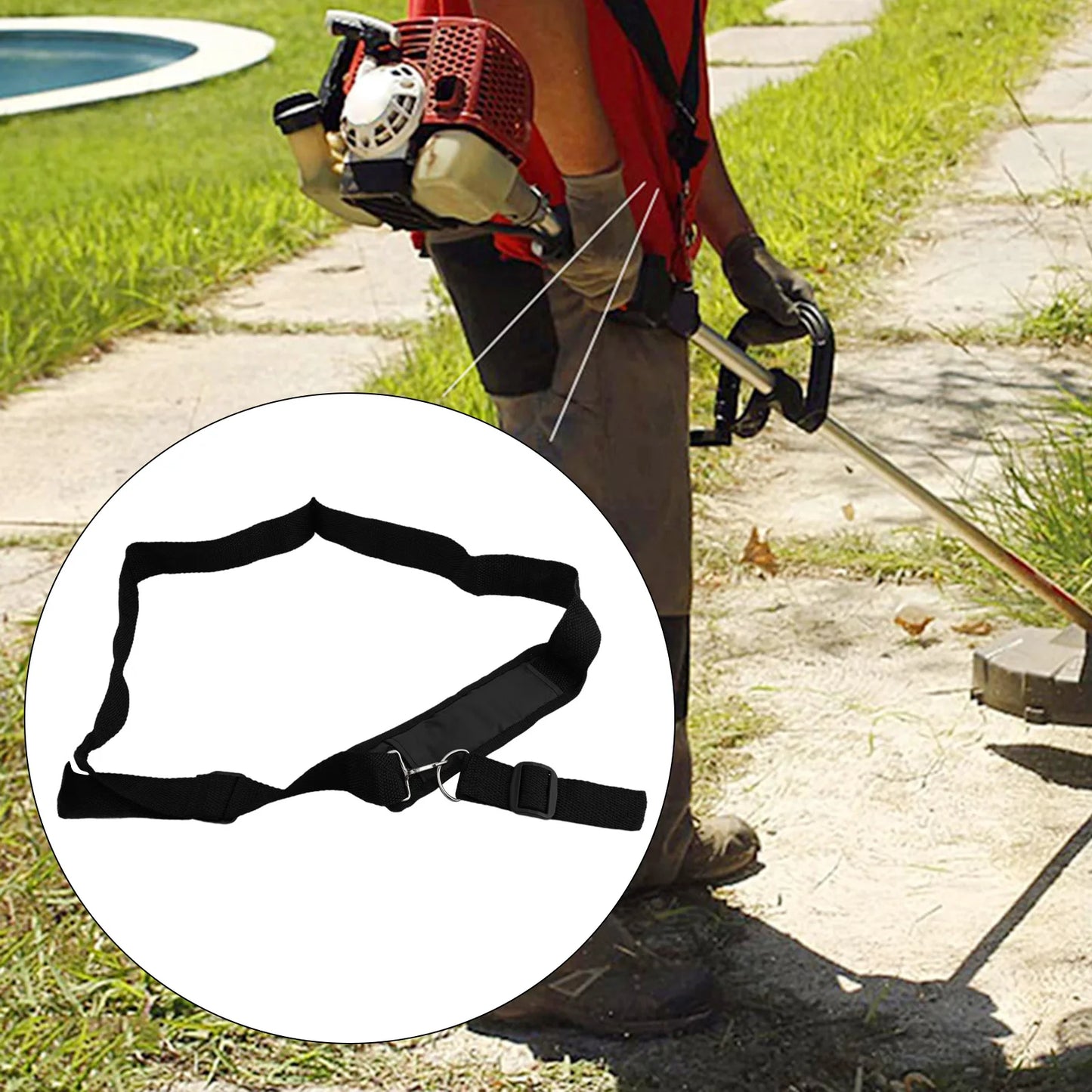 Nylon Padded Belt Shoulder Strap Harness Brush Cutter Trimmer Lawn