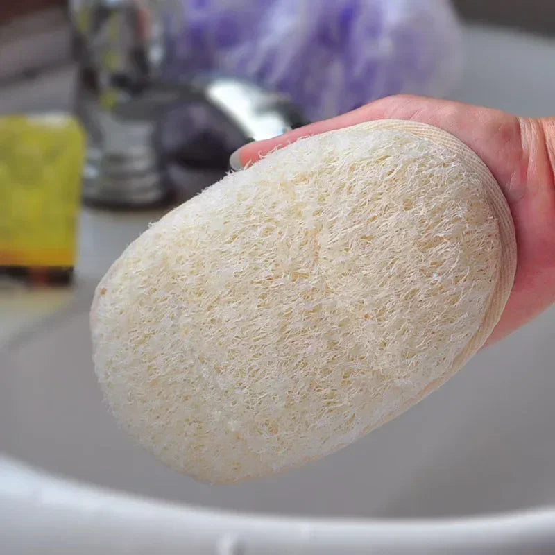 Natural Loofah Body Brush – Reusable Exfoliating Scrubber Loofah Bath Scrubber Peaceful Pleasures Health and Wellness