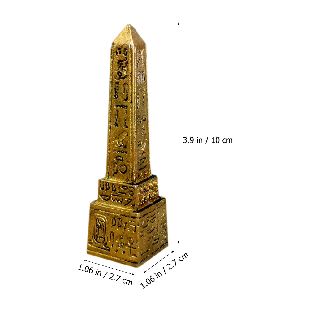 Egyptian Obelisk Figurine Statue Egyptian Obelisk Psychological Sandbox Tower Ornament Figurine Desktop Egyptian Tower Ornament Peaceful Pleasures Health and Wellness