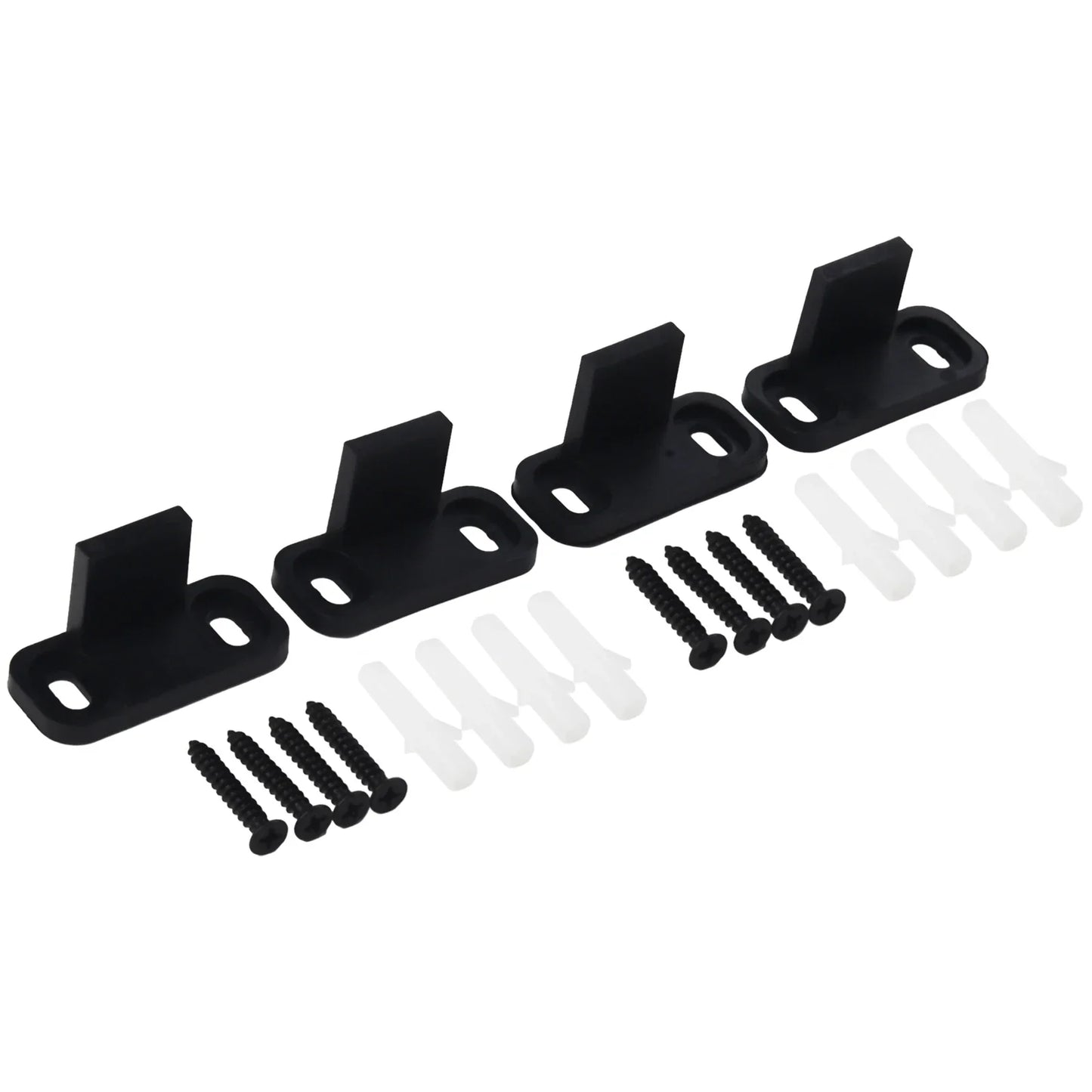 4-Pack Barn Door Anti-Swing Floor Guide Stoppers | Adjustable
