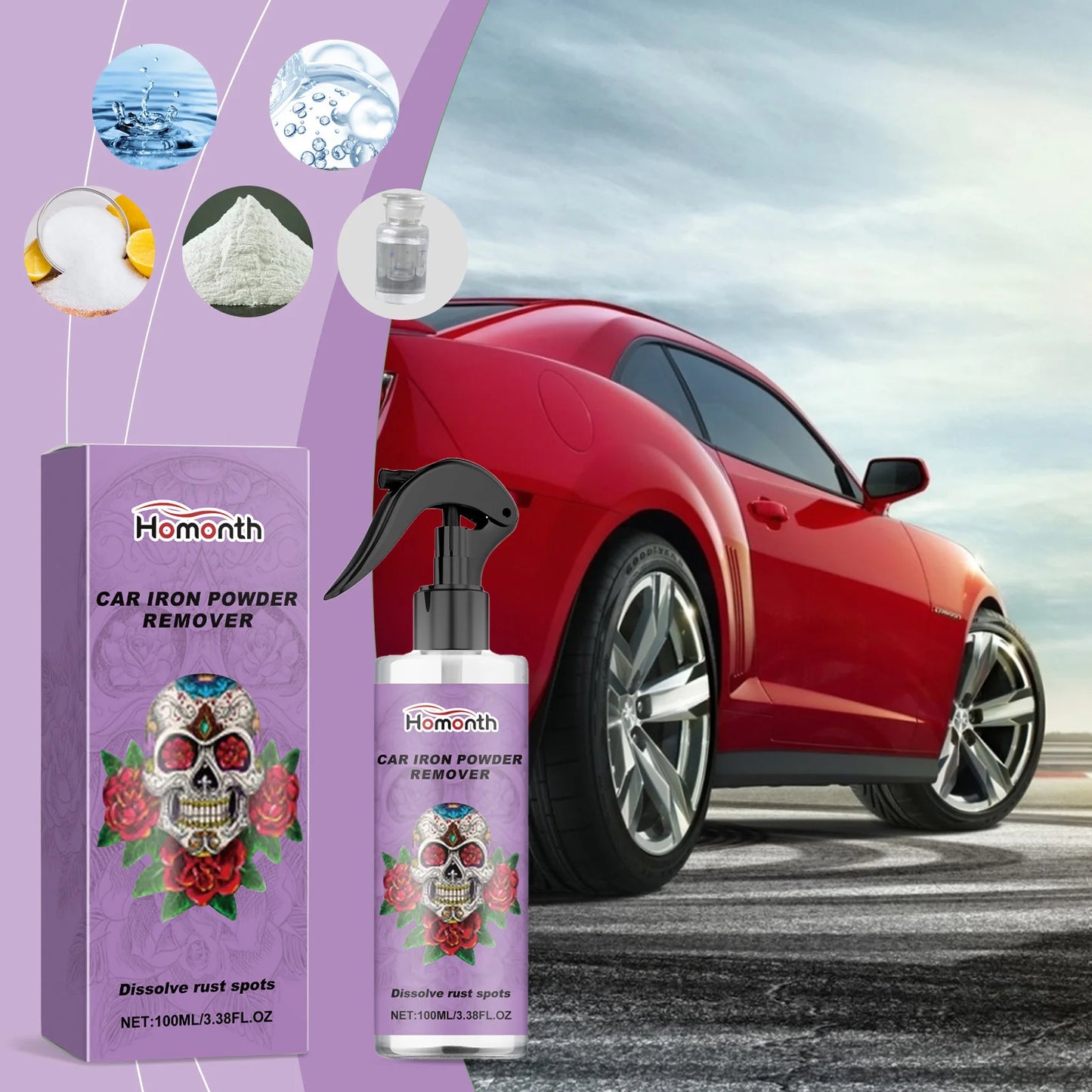 Wheel Hub Rust Removal & Polish Spray 100ml | Rim Cleaner