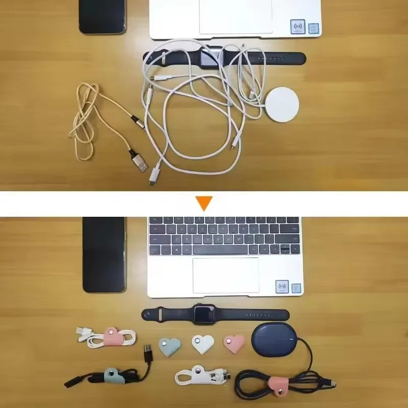 10/5/3 Pcs Charge Cable Protectors Travel Data Cord Clip Decoration Earphone Charging Cables Storage Buckle Cable Organizer Peaceful Pleasures Health and Wellness