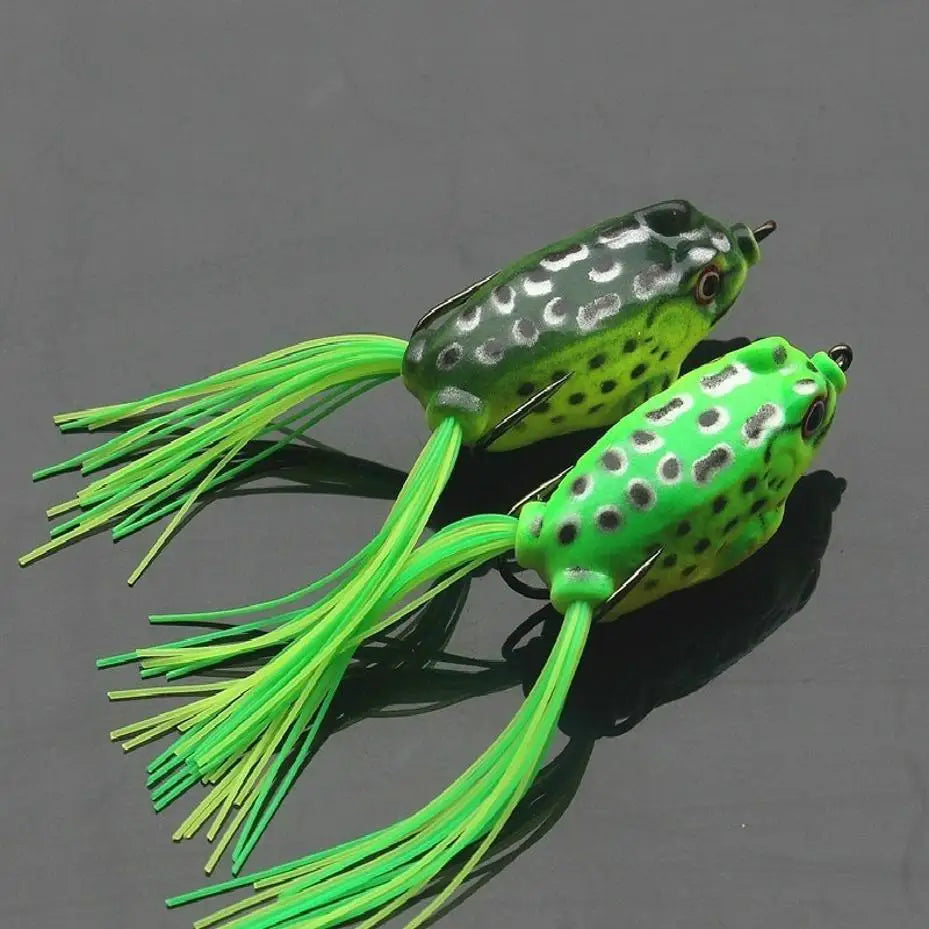 Soft Frog Bass Fishing Lure Hollow Body Topwater Lures Unpainted