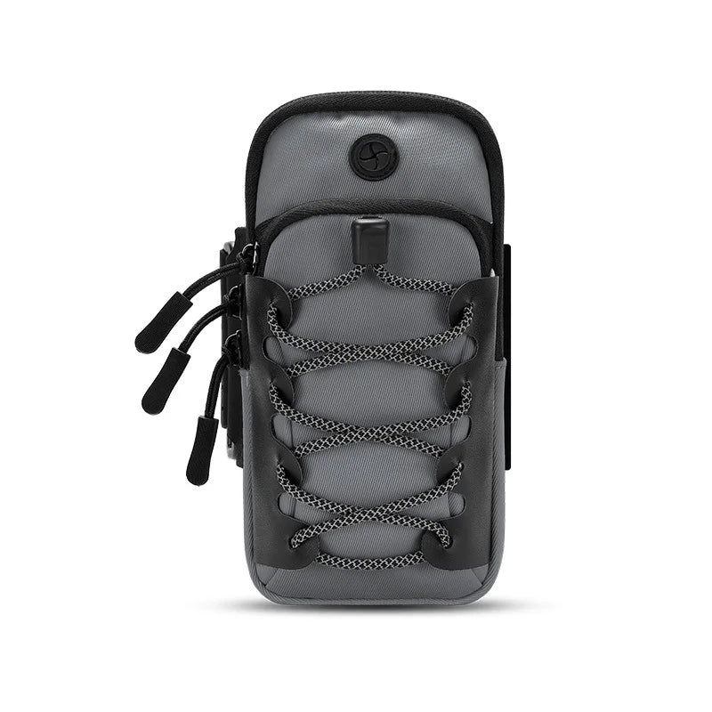 cell phone strap armband for cell phone running arm holder Running racing accessories Sport bag women Mobile phone wrist stand Peaceful Pleasures Health and Wellness Gray(7inch)