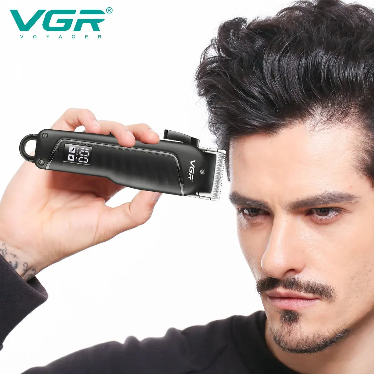 VGR V-683 Professional Rechargeable Hair Clipper | Digital Display