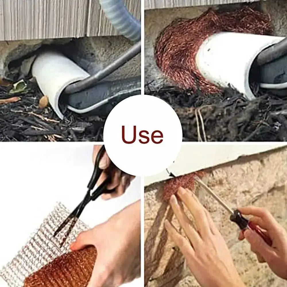 Pure Copper Wire Mesh – Rust-Free Pest & Slug Filter Screen