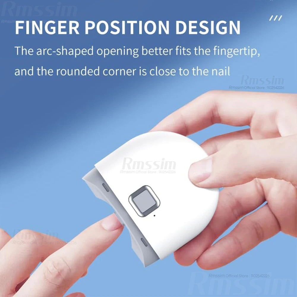 Rechargeable Electric Nail Clipper with Light - Automatic Grinding Polishing Trimmer Cutter for Baby Adult Manicure Peaceful Pleasures Health and Wellness