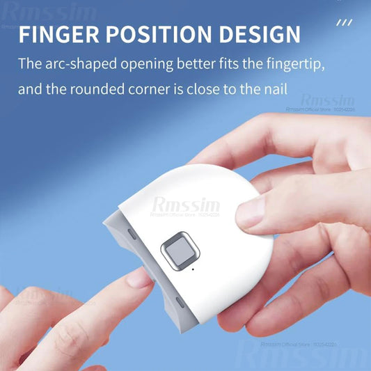 Rechargeable Electric Nail Clipper with Light - Automatic Grinding Polishing Trimmer Cutter for Baby Adult Manicure Peaceful Pleasures Health and Wellness