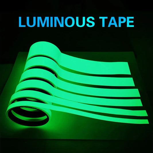 New 3m Self Adhesive Green Luminous Tape Glow In The Dark Stickers Stage Decorative Fluorescent Tape Warning Stickers Fishing Peaceful Pleasures Health and Wellness