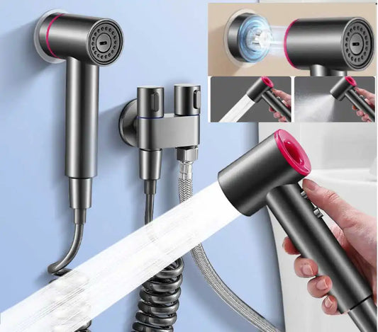 Handheld Bidet Toilet Sprayer Set with Dual Outlet Angle Valve Bidet Sprayer Set Oasis Select