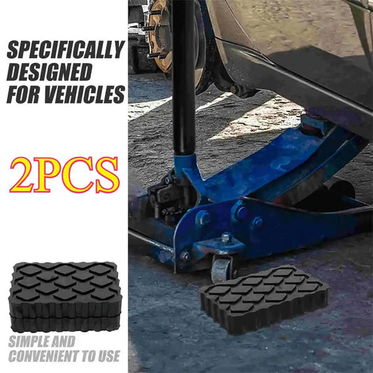 1/2Pcs Car Jack Rubber Pad Lift Blocks Floor Cars Parts Jacks Automotive Camper Stabilizer Pads Peaceful Pleasures Health and Wellness