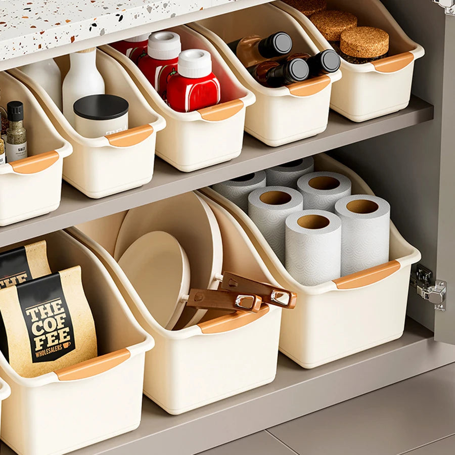 Under Sink Organizer with Wheels – Rolling Cabinet Storage Bin for Kitchen & Bathroom