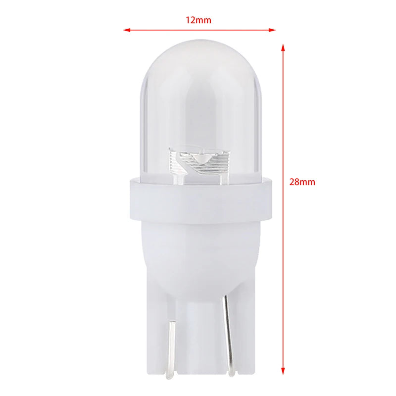 T10 W5W LED Bulbs 12V 10-Pack – Dashboard, Dome & Pinball