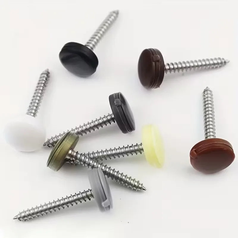 Plastic Screw Cover Caps M4/M3.5 – Cabinet Hole Caps & Hinges Set