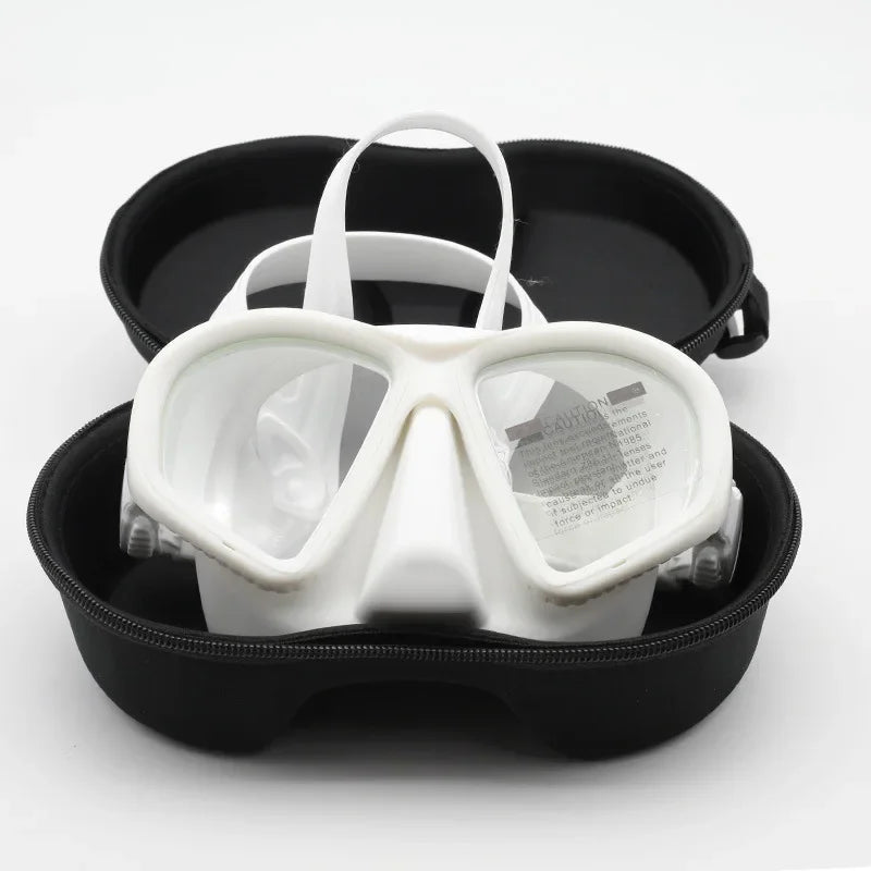 Pro Low-Volume Freediving Snorkel Mask with Camera Mount