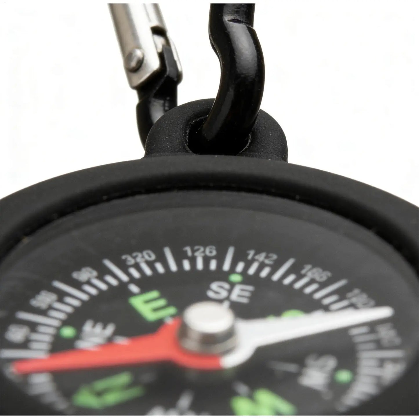 Portable Waterproof Hiking Compass with Carabiner Clip