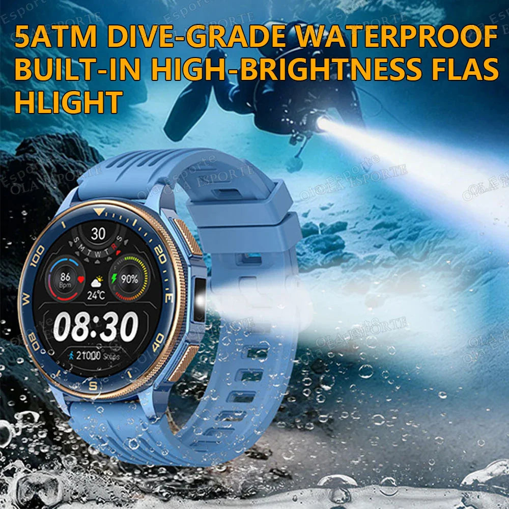 Ola Esporte GPS Smartwatch – AMOLED, 3ATM, 500mAh Battery