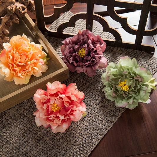 Silk Peony Artificial Flowers 10/20pcs | Wedding & Home Décor